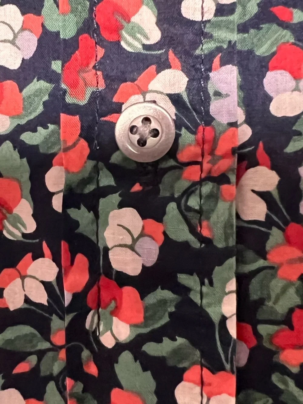 J. Crew Liberty Sarah Floral Cotton Button-Up Perfect Shirt